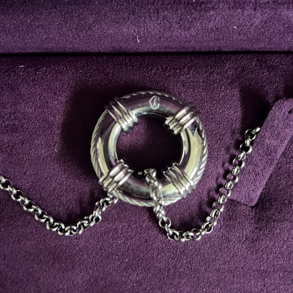 Charriol Stainless Steel life preserver necklace - Picture 7 of 8